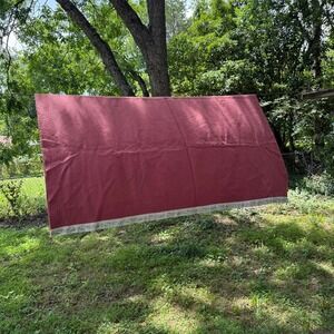 Vintage Chatham Rose Pink Satin-Trim Blanket 🌹